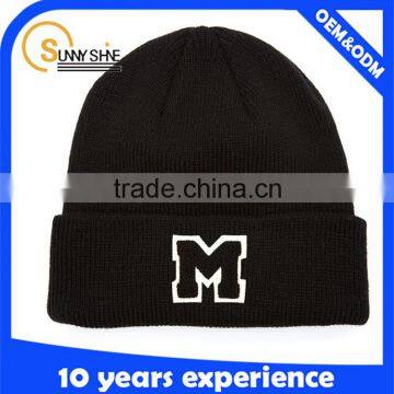 High quality custom wholesale cheap knitted beanie hat