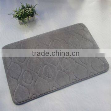 microfiber door mat, rubber floor rug,flocking kithen mat