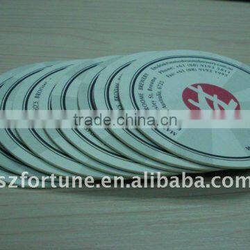 round shape absorbent beer mat