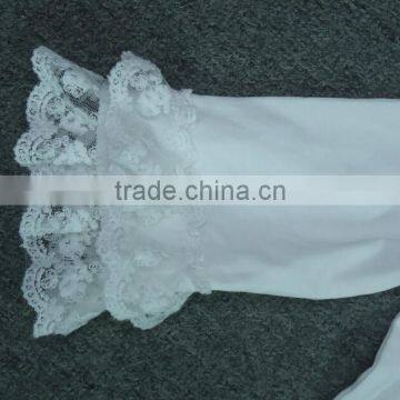 New Organic 95% Cotton 5% Spandex Best Selling Blank White Ruffles Kids t Shirt Wholesale photo-2