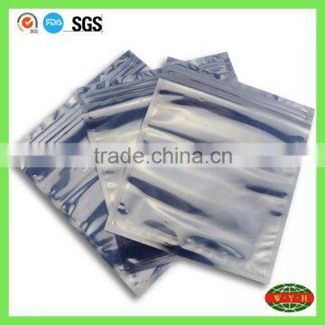 3 side vacuum seal lamination packing bag with zipper top / custom antistatic packing bag