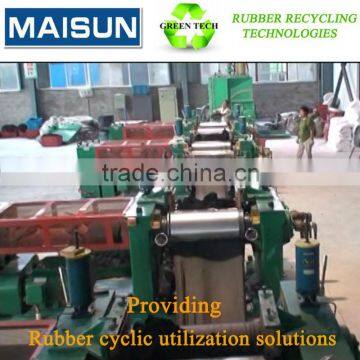 two roll refiner mill; reclaim rubber plant