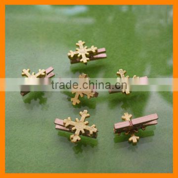 Christmas Small Gold Snowflake Peg