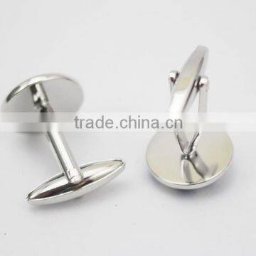 Trendy Christmas Gift Cufflink Set Mens Round Blue Cuff Buttons photo-3