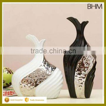 2016 modern home decor china chouzhou decorative silver ceramic vase set for gifts                        
                                                Quality Choice