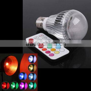 E27 RGB LED Lamp Stage 9W LED RGB Bulb Light Lamp 100-240V Remote Control More than two million Color Change Lampada LED Luz