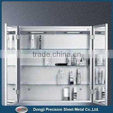 Custom high quality stainless steel sheet bathroom mirror cabinet