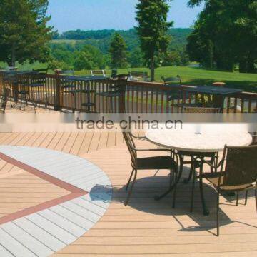 Green Building Materials Durable Colorful Outdoor Wpc Decking