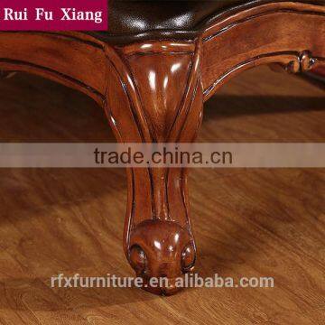 American Antique Style Genuine Leather Solid Wood Sofa Set Design for Living Room Furniture N-253 photo-6