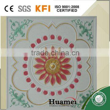 Flower plaste false ceiling with fiber inside for home decoration