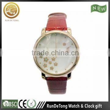 Morden wrist watch for women with starry dial