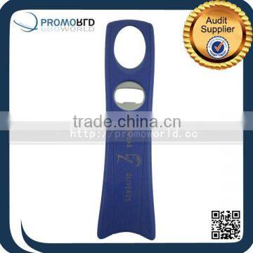 New Arrival Blue Long Shape Plastic Bottle Opener