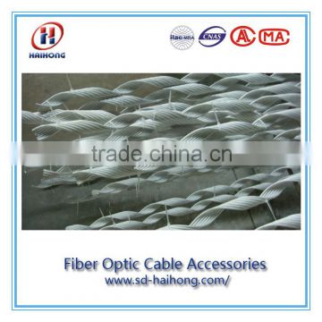 Preformed armour rods for conductor reinforcing rods for tension clamp