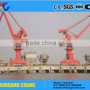 Marine equipment offshore ship portal crane with pedestal