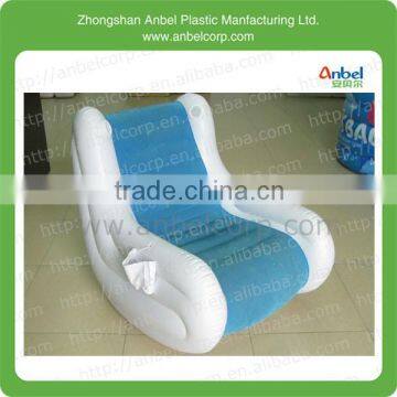 Zhongshan phthalate-free flocked PVC low price inflatable chair