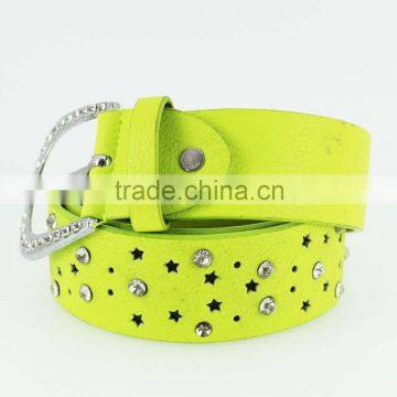 Women'sfashion Women Jeans Rhinestone Belt With Shiny Silver Rhinestone Buckles in Yiwu photo-5