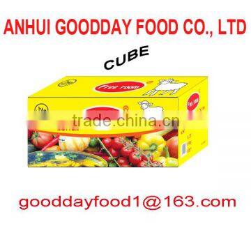 health food condiment 10g/cube mutton goat stock cube