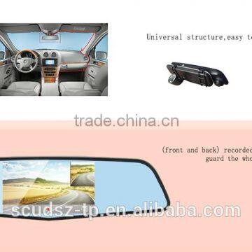 CARDVR4.5 Inches HD1080P Touch Screen Mesh Hd Rearview Mirror Dual Cameras145 - Degree Views photo-4