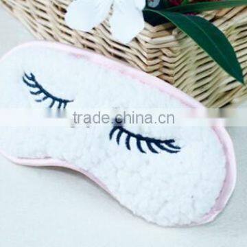 Hot Sale Cute Fleece material Sleep Eye Mask