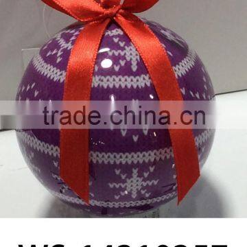 Plastic Snowflake Design Christmas Ball With Logo photo-5