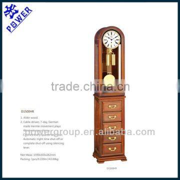 Storge&Ornamental&Time Grandfather clock German made Hermle movement High quality PW1500HR