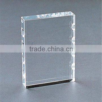 wholesale K9 top quality glass blank photo cube crystal with color layers