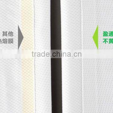 Non-yellow hot melt adhesive film