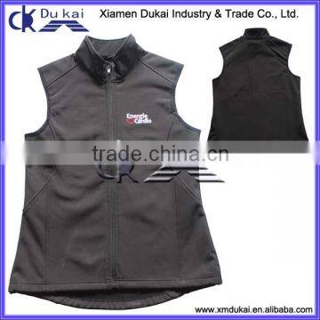 Women's bonded polar fleece vest, women' softshell vest, softshell waistcoat