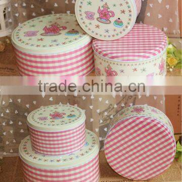 london sence hot sell round shaped snack tin box