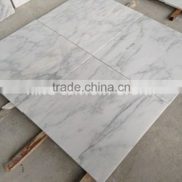 12x12 inch white low price marble tile