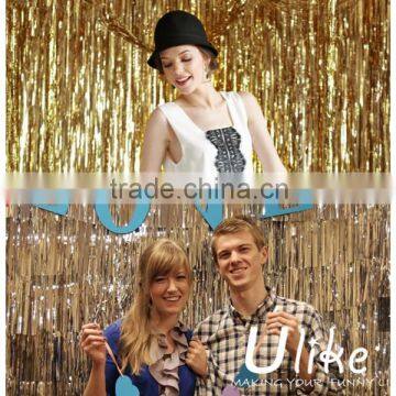 wedding background decoration foil curtain stage decoration curtain decorative bar night club girl and animal sex decoration