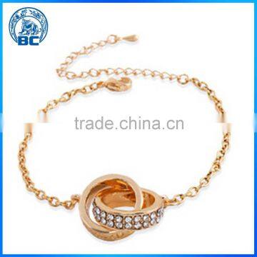 2016 Korean Version Of The Latest Popular Ladies Diamond Bracelet Bicyclic