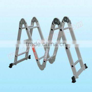 combination aluminum ladder 4x3 step EN131