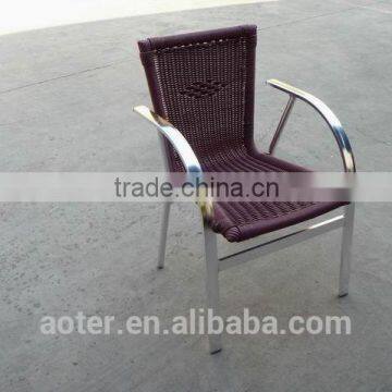 Outdoor Furniture Rattan chair For Commercial , Leisure Plastic Chair Outdoor