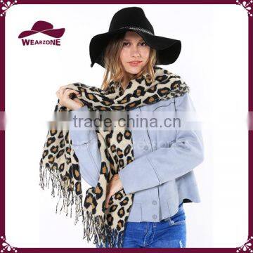 Soft And Warm Leopard Print Pashmina Shawl Scarves