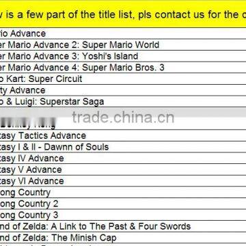 Mario and Final Fantasy Games for Gba