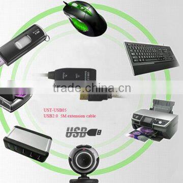 5M High Speed Premium USB2.0 Male to Female Adapter Extension Cable Free Shipping photo-5