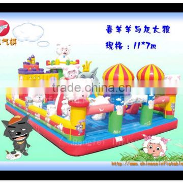 china inflatable, popular carton inflatable castle park, funny city