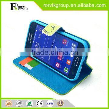 cell security display holder with alarm phone case leather for Samsung G360