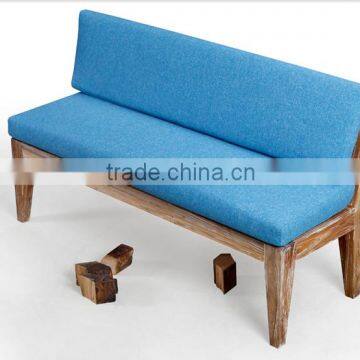 Old Elm wood high quality living room long chair sofa