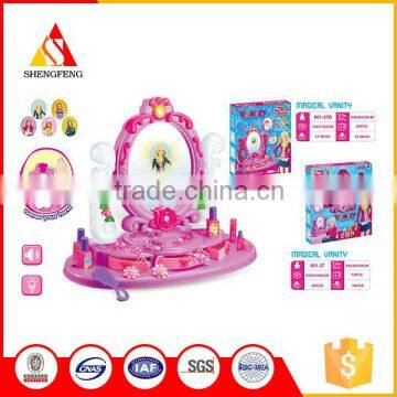 Lovely Design Girls Makeup Dresser Table Plastic Makeup Toy