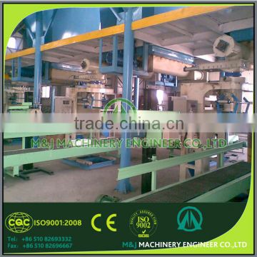 Open mouth bag filling and bagging line