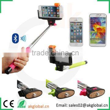 hot new products for 2015 bluetooth selfie stick monopod bluetooth wireless snapshot shutter support ios android smartphones