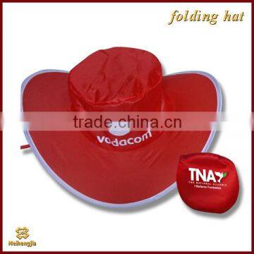 Customized foldable sun cowboy hat