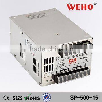 Switching power supply with PFC function SP-500-15 24v 32a smps 500w