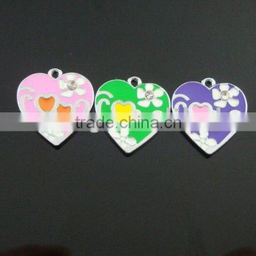 Heart Shape Alloy Key Chain Charm