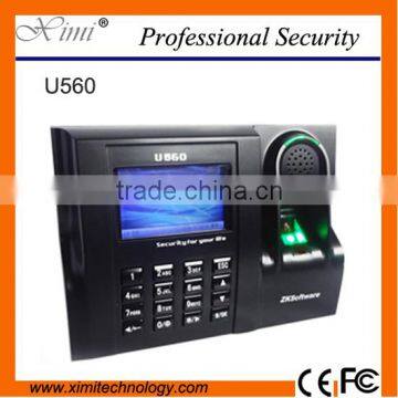 3000 user U560 Color TFT screen optional rfid card free software T9 input fingerprint time attendance biometric time clock