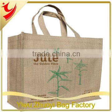 Wholesale large cheap printed burlap jute wine bottle bag