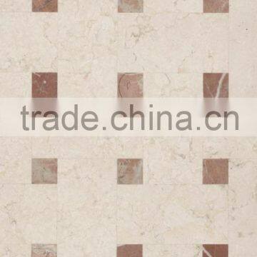 Glass Stone Polished Tiles Nero Marquina Marble Mosaic