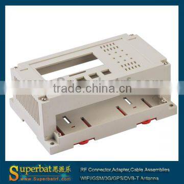 shenzhen electronic enclosure plastic din-rail plc enclosure 155x110x60mm